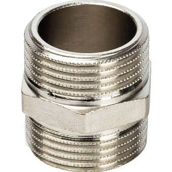 Ниппель Ду 25 (1") наружная резьба никель STOUT